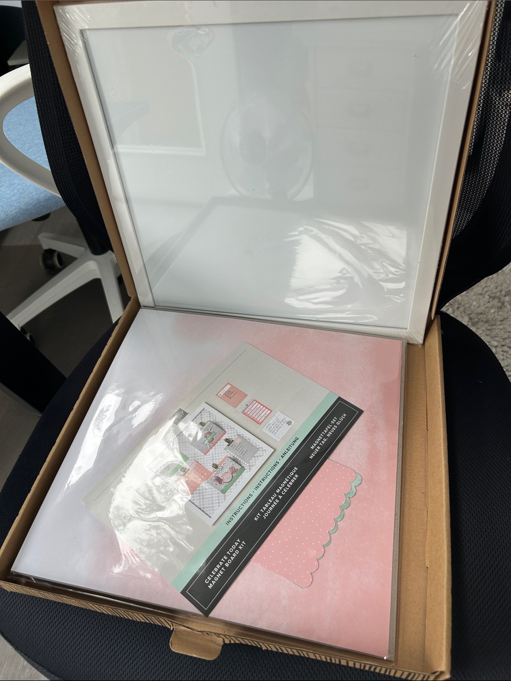 Stampin' Up! Magnetic Pink and White Home Wall Decor Frame Kit